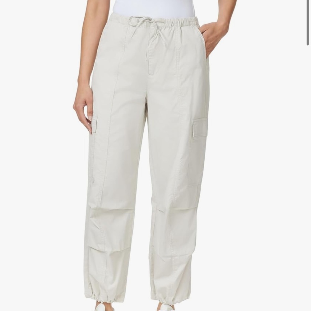 Kensie Jeans Women’s‎ High-Rise Cargo Drawstring Parachute Pants  Sz 10